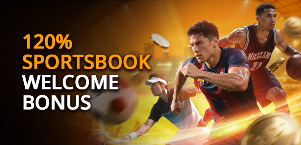 96ACE 120 percent sportsbook welcome bonus